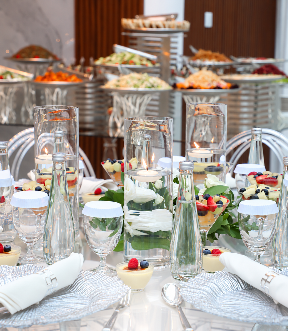 Elegant buffet presentation by Sharing Catering